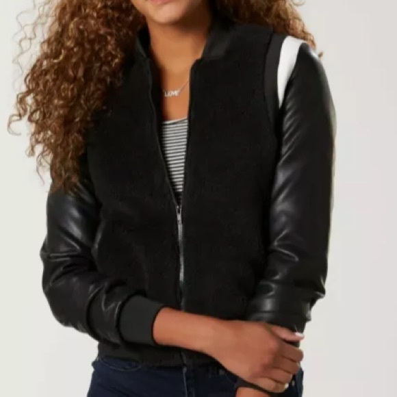 Jackets & Blazers - Joe Boxer Black/White Junior’s Bomber Jacket